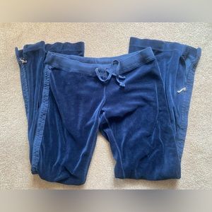 VINTAGE Juicy Couture Velour Pants w Flair Zips S